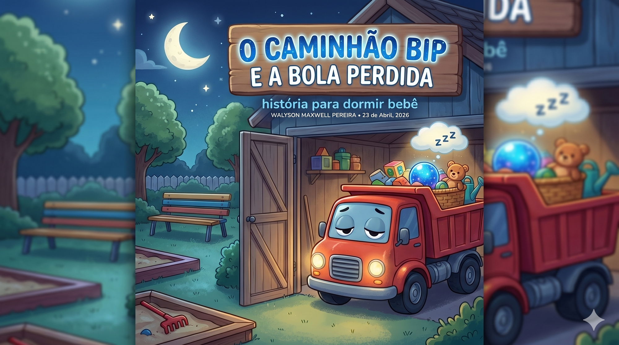 O Caminhão Bip e a Bola Perdida | história para dormir bebê