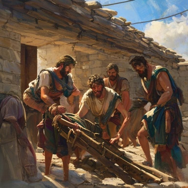 O Telhado da Esperança | história bíblica infantil heróis