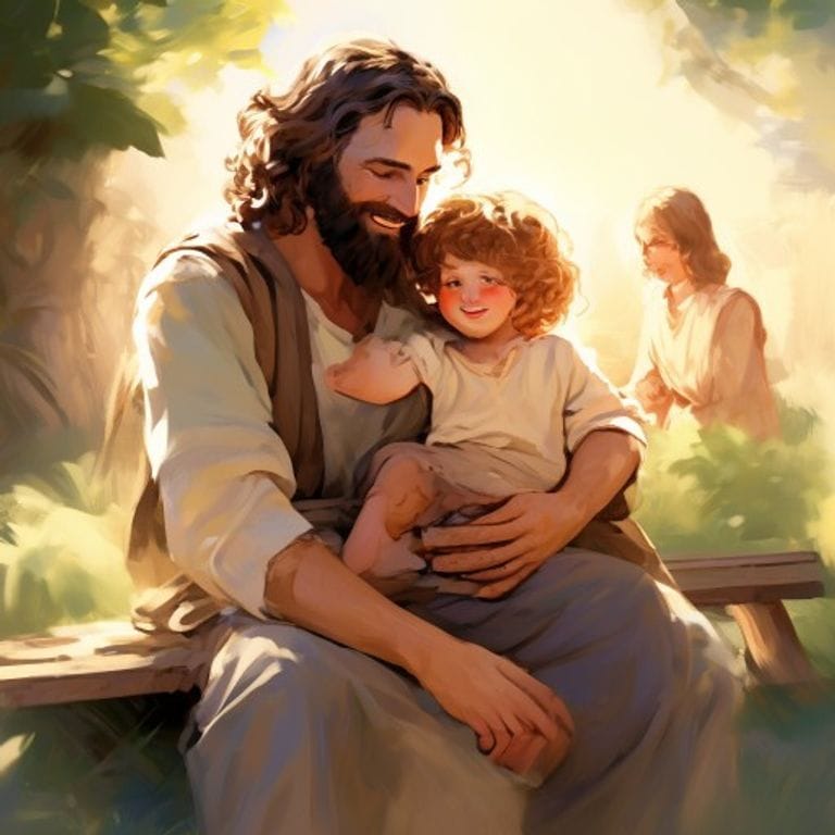 O Abraço de Jesus | história bíblica para bebês