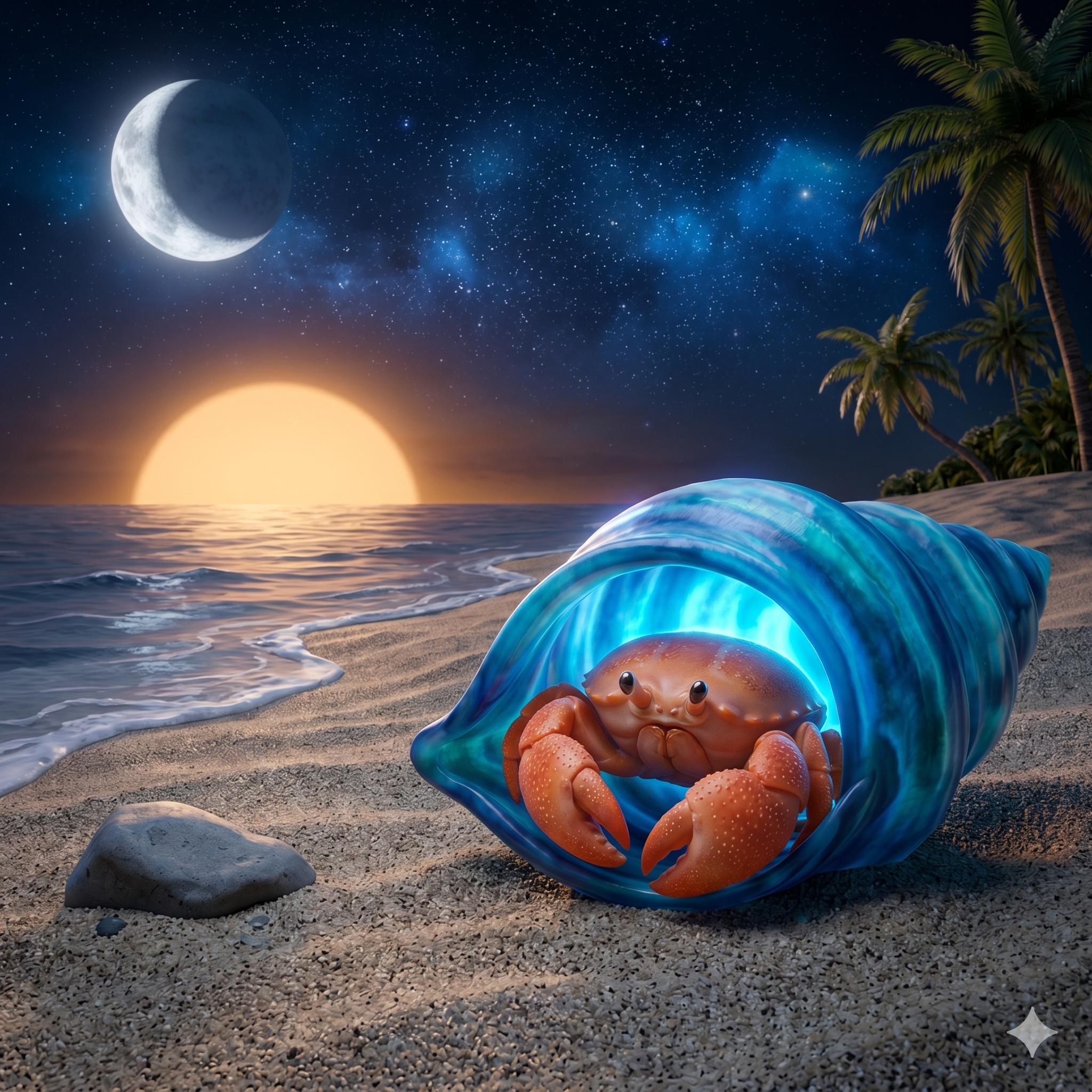 O Caranguejo Cadu e a Concha Azul | história para dormir bebê