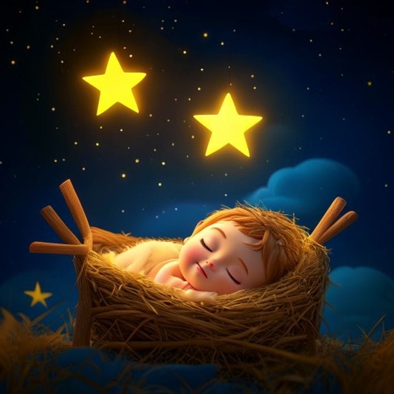 O Bebê Jesus e a Estrela do Céu | história bíblica para bebês