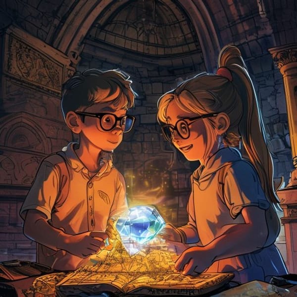 O Mistério da Lente de Quartzo | história de aventura infantil