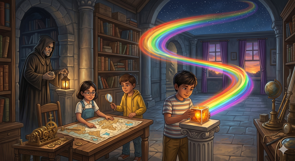 O Enigma do Prisma de Âmbar | história de aventura infantil