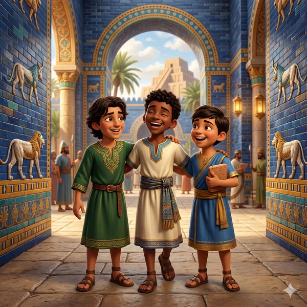 Os Três Amigos de Ferro | história bíblica infantil heróis