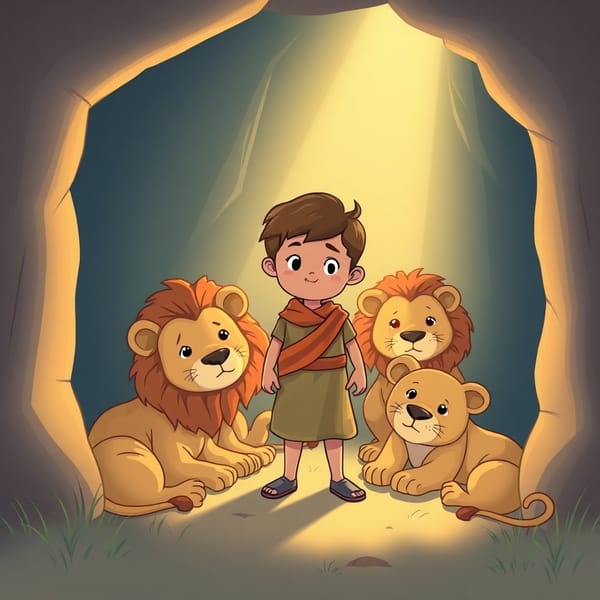 O Corajoso Daniel e a Cova dos Leões | história bíblica infantil heróis